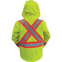 Vestes de s&eacute;curit&eacute; imperm&eacute;ables ignifuges haute visibilit&eacute; en polyur&eacute;thane, Petit, Jaune lime haute visibilit&eacute; Pathway Supply LP