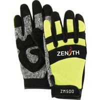 ZM500 High-Visibility Cut-Resistant Mechanic's Gloves, HPPE Palm, Size Medium Pathway Supply LP