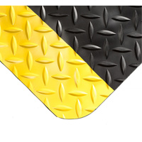Smart Mats No.497, Diamond, 4' x 10' x 1", Black/Yellow, PVC/Urethane Pathway Supply LP