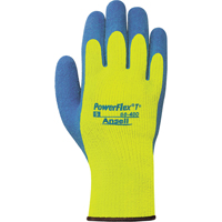 PowerFlex&reg; T° Hi Viz 80-400 Gloves, 7/Small, Rubber Latex Coating, 7 Gauge, Terry Shell Pathway Supply LP