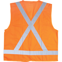 Veste de s&eacute;curit&eacute; pour la circulation, Orange haute visibilit&eacute;, Moyen, Polyester Pathway Supply LP