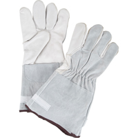 Gants de travail &agrave; ajustement d'usage standard, Grand, Paume en Cuir fleur de ch&egrave;vre Pathway Supply LP