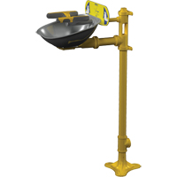 Postes de douche oculaire/faciale Halo, Installation Socle, Bol Acier inoxydable Pathway Supply LP