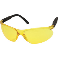Lunettes de s&eacute;curit&eacute; CNC avec branches ajustables, Lentille Jaune, Anti-&eacute;gratignures, ANSI Z87+/R&eacute;pond ou surpasse la norme CSA Z94.3 Pathway Supply LP