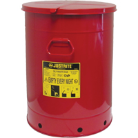 Hand Operated Oily Waste Can, FM Approved/UL Listed, 21 US gal., Red Pathway Supply LP