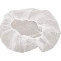 Bonnets bouffants non tiss&eacute;s, Polypropyl&egrave;ne, 21"/Grand, Blanc Pathway Supply LP