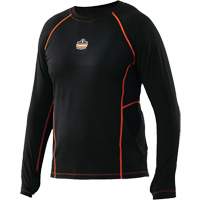 Long Sleeve Thermal Shirts, Men's, Medium, Black Pathway Supply LP