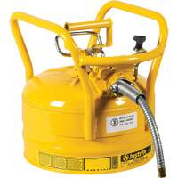 D.O.T. AccuFlow Safety Cans, Type II, Steel, 2.5 US gal., Yellow, FM Approved Pathway Supply LP