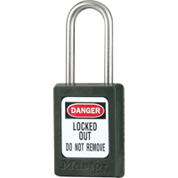 Cadenas de s&eacute;curit&eacute; S31 Zenex, Noir, Cl&eacute;s diff&eacute;rentes, Thermoplastique, Largeur de 1-3/8" Pathway Supply LP