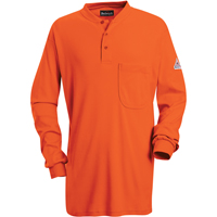 Chemises Henley sans &eacute;tiquette &agrave; manches longues r&eacute;sistantes aux flammes, Petit, Orange Pathway Supply LP