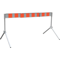 Street Barricade, A-Frame, 6' L x 5-1/2" H, Orange/White Pathway Supply LP