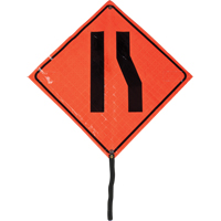 Narrow Road Rolled Sign, 24" x 24", Vinyl, Pictogram Pathway Supply LP