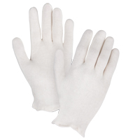 Mediumweight Inspection Gloves, Poly/Cotton, Hemmed Cuff, Men's Pathway Supply LP