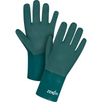 Gants verts &agrave; double enduit, 12" lo, PVC, Doublure en Jersey de coton, 70 mils Pathway Supply LP