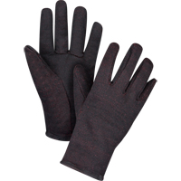 Gants de jersey, Grand, Brun, Molleton rouge, &agrave; enfiler Pathway Supply LP