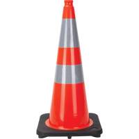 Traffic Cone, 28", Orange, 4" & 6" Reflective Collar(s) Pathway Supply LP