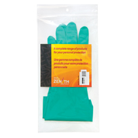 Diamond-Grip Chemical-Resistant Gloves, Size 10, 13" L, Nitrile, Flock-Lined Inner Lining, 13-mil Pathway Supply LP