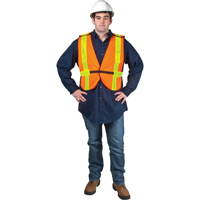 Veste de s&eacute;curit&eacute; d'usage standard, Orange haute visibilit&eacute;, Grand, Polyester Pathway Supply LP