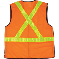 Veste de s&eacute;curit&eacute; pour la circulation d&eacute;tachable en cinq points, Orange haute visibilit&eacute;, Grand, Polyester Pathway Supply LP