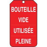 &eacute;tiquettes de s&eacute;curit&eacute; d'inspection et de contr&ocirc;le de l'&eacute;tat de l'&eacute;quipement, Papier cartonn&eacute;, 3-3/8" la x 5-7/8" h, Français Pathway Supply LP
