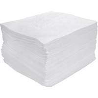 Premium Meltblown Sorbent Pads, Oil Only, 15" x 17", 25 gal. Absorbancy Pathway Supply LP