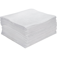 Premium Meltblown Sorbent Pads, Oil Only, 15" x 18", 15 gal. Absorbancy Pathway Supply LP