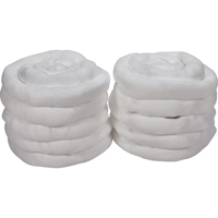 Remblais tubulaire absorbant, Huile seulement, Absorption 45 gal., 3" la x 10' lo, Pqt de 10 Pathway Supply LP
