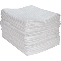 Premium Fine Fiber Sorbent Pads, Oil Only, 15" x 17", 30 gal. Absorbancy Pathway Supply LP