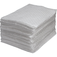 Premium Fine Fibre Sorbent Pads, Oil Only, 15" x 17", 30 gal. Absorbancy Pathway Supply LP