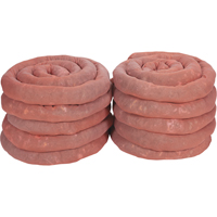 Remblais tubulaires absorbants, Mati&egrave;res dangereuses, Absorption 45 gal., 3" la x 10' lo, Pqt de 10 Pathway Supply LP