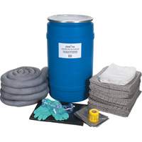 Trousse de d&eacute;versements &agrave; grande capacit&eacute;, Universel, Baril, Absorbance de 30 gal. US Pathway Supply LP