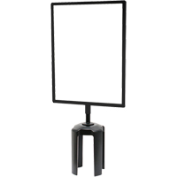Tensabarrier&reg; Sign Frame with Adapter, Black Pathway Supply LP