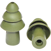 BattlePlugs&reg; Earplugs Replacement Tip, Uncorded, Bulk - Polybag, 24 dB NRR, Medium Pathway Supply LP