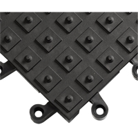 ErgoDeck&reg; Matting With Integrated No-Slip Cleats No. 552, PVC, 1-1/2' W x 1-1/2' L, 7/8" Thick, Black Pathway Supply LP