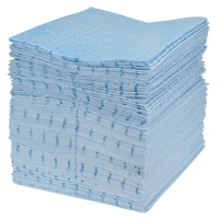 Premium Blue Bonded Sorbent Pads, Oil Only, 15" x 18", 30 gal. Absorbancy Pathway Supply LP