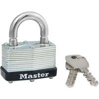 Laminated Padlock, Silver, Keyed Alike, Laminated Steel, 1-3/4" Width Pathway Supply LP