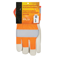 Orange High-Visibility Superior Warmth Fitters Gloves, Large, Grain Cowhide Palm, Thinsulate Inner Lining Pathway Supply LP