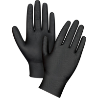 Heavyweight Tactile Grip Examination Gloves, Large, Nitrile, 8-mil, Powder-Free, Black Pathway Supply LP