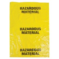Hazardous Waste Bags, Infectious Waste, 60" L x 36" W, 208.2 L (55 Gal.) Capacity Pathway Supply LP