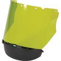 V-Gard&reg; Visor with Chin Protector for Arc Flash Application, Polycarbonate, Green Tint Pathway Supply LP