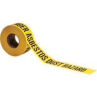 Barricade Tape, English, 3" W x 1000' L, 3 mils, Black on Yellow Pathway Supply LP