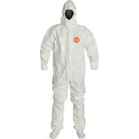 Hooded Coveralls, Tychem&reg; 4000, 2X-Large, White Pathway Supply LP