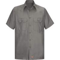 Short Sleeve Ripstop Shirt, Men's, 3X-Large, Grey Pathway Supply LP