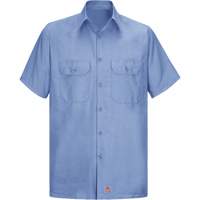 Short Sleeve Ripstop Shirt, Men's, Large (Tall), Blue Pathway Supply LP
