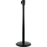 Poteaux recepteurs Slimline TensaBarrier, Hauteur de 38", Noir Pathway Supply LP