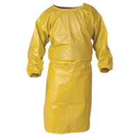 KleenGuard A70 Chemical Spray Protection Smock, Polypropylene, Yellow, 34" W x 44" L Pathway Supply LP