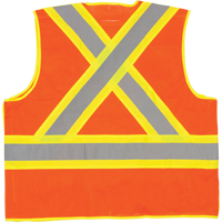 Veste de s&eacute;curit&eacute; d&eacute;tachable en cinq points de premi&egrave;re qualit&eacute;, Orange haute visibilit&eacute;, Grand/T-Grand, Polyester Pathway Supply LP