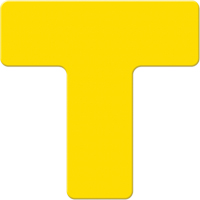 Marqueurs all&eacute;g&eacute;e/5S Armor Stripe, T, 6" lo x 6" la, Jaune, Plastique Pathway Supply LP