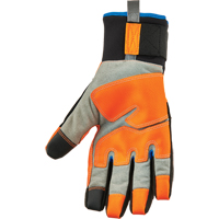ProFlex&reg; 818WP Performance High-Visibility Thermal Waterproof Utility Gloves, Polyurethane Palm, Size Small Pathway Supply LP
