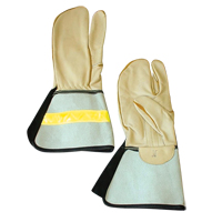 1 Finger Lineman's Glove, Medium, Grain Cowhide Palm Pathway Supply LP
